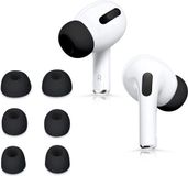 CHPN - Housse en silicone pour AirPods - Housse adaptée aux AirPods Pro 1/2 - 6 pièces - Noir - Silicone - 3 tailles - 3 paires - Bouchons d'oreilles - Hygiène