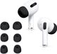 CHPN - Housse en silicone pour AirPods - Housse adaptée aux AirPods Pro 1/2 - 6 pièces - Noir - Silicone - 3 tailles - 3 paires - Bouchons d'oreilles - Hygiène