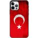 Apple iPhone 12 Drapeau turquie Verstevigd hoesje met sublimatie bedrukking