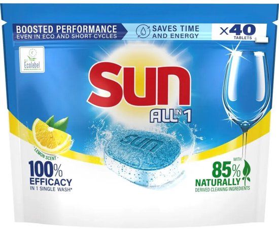 Sun Vaatwastabletten All-in-1 Lemon - 40 stuks