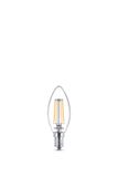Philips LED Filament E14 - 4W (40W) - Warm Wit - Niet Dimbaar - 3 stuks