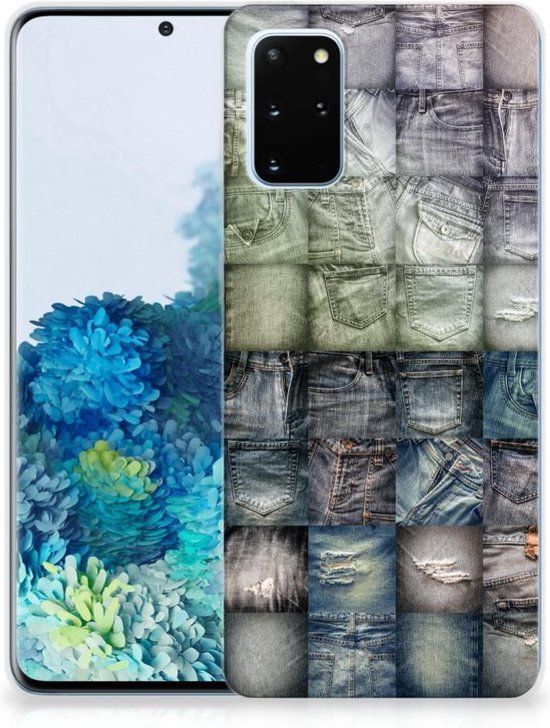 Silicone Back Cover Samsung Galaxy S20 Plus - Spijkerbroeken - B2Ctelecom