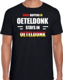 Bellatio Decorations Oeteldonk Carnaval verkleed outfit / t-shirt zwart voor heren - s-Hertogenbosch - Limburg Carnaval verkleed outfit / kostuum - What happens in Oeteldonk stays in Oeteldonk XXL