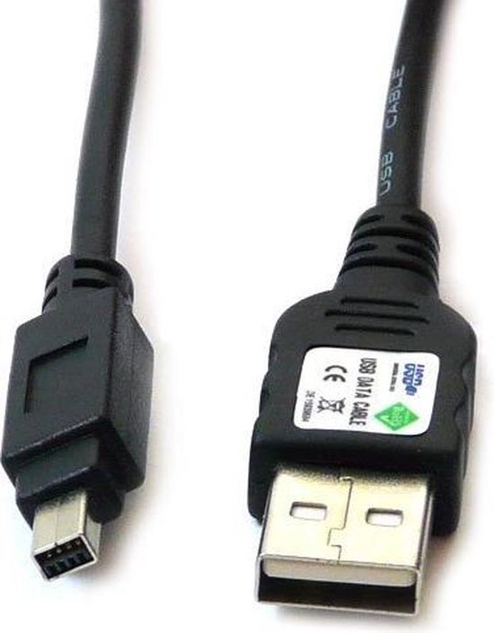 Out of the Box USB Kabel - USB naar Mini-Stekker Fuji1 - 3 meter