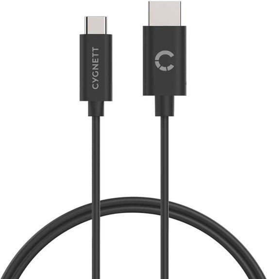 Cygnett USB-C naar HDMI Kabel 1.8 Meter - Zwart