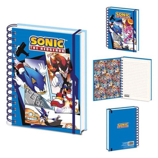 Sonic the Hedgehog Notebook - A5 Lined - Blue - Pyramid International
