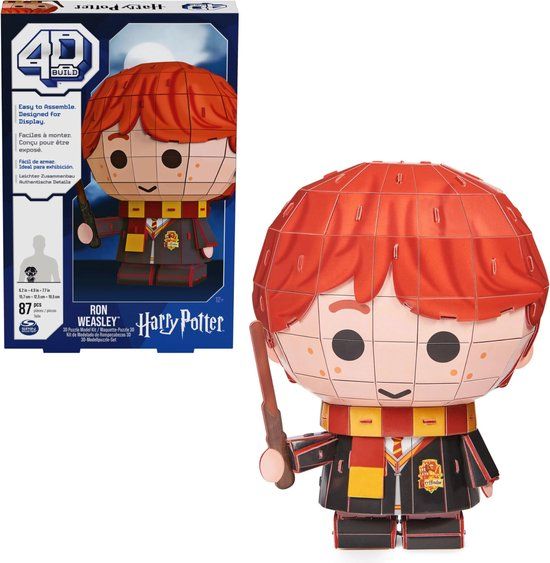 4D Build Spin Master 3D Puzzel 4D Bouw Ron Wemel Chibi-stijl