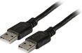 EFB Elektronik USB 2.0 A Male naar USB 2.0 A Male kabel 5 meter Zwart
