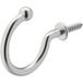 Häfele Edward crochet à vis en acier inoxydable, 22,8 / 11 mm