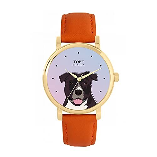 Toff London Staffordshire Terrier Hoofd Hondenhorloge