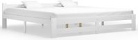 Maison Exclusive - Cadre de lit sans matelas blanc bois massif de pin 200x200 cm