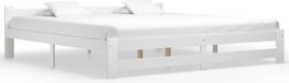 Maison Exclusive - Cadre de lit sans matelas blanc bois massif de pin 200x200 cm