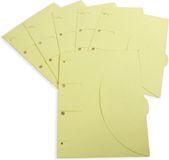 Smartfolder Tarifold Smartfolder, geperforeerde showtas, A4, geel, 6 stuks