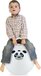 Relaxdays Skippybal Dier - Ø 45 cm - Springbal - Vanaf 3 Jaar - Handgreep - Diverse Prints - Panda
