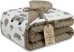 ASE Spolka Akcyjna Couverture bébé Couverture câlins Couverture d'hiver 100x75 cm minky – polaire double face coton chaud doux duveteux enfants nouveau-né – couverture de berceau poussette réversible couverture de voyage tout-petit Afrika