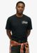 Superdry B-Movie grafisch T-shirt met losse pasvorm Heren Zwart Katoen Maat M
