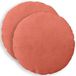 vidaXL - Kussensloop - 2 stuks - HEERLEN - Rood-oranje - Ø 40 cm - corduroy