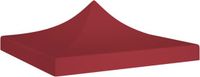 vidaXL Partytentdak 270 g/m² 3x3 m bordeauxrood