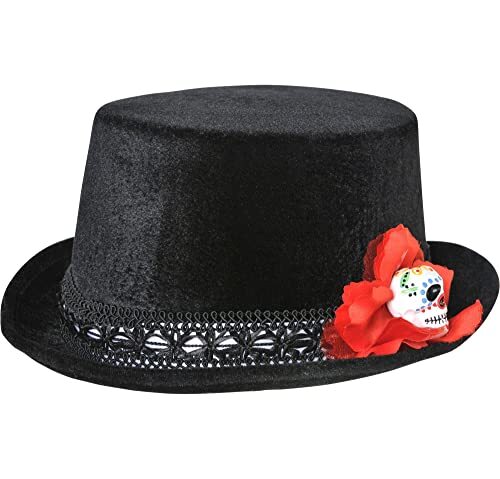 amscan Top Hat Mens Day Of The Dead