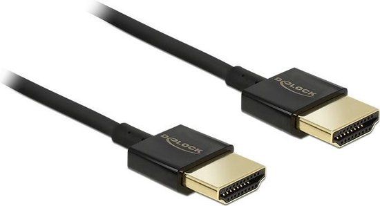 Delock HDMI Cable - 2m - Black - 4K 60Hz - Version 2.0