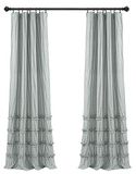 Lush Decor Vintage Stripe Garen Geverfd Katoen Raamgordijn Paneel Paar, 84" x 40", Denim Blauw