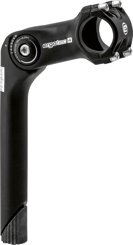 Ergotec Stuurpen Octopus 2 Tube 25.4/31.8 180/90 Zwart - Stadsfiets - Unisex
