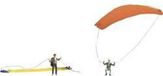 NOCH H0 Paragliders figuren Geverfd, Staand