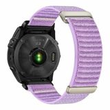 By Qubix - Nylon Sport Loop bandje - Paars - Geschikt voor Garmin Fenix 8 - 43mm