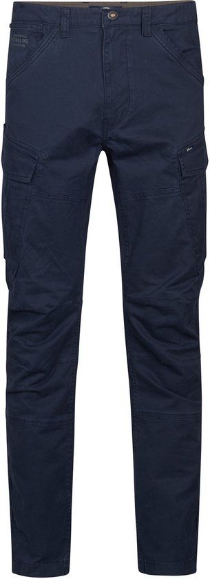 Petrol Industries Heren Cargo Broek - Shellfront - Blauw - Maat W33L34