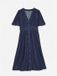 VERO MODA VMMELANEY BLK 2/4 V-NECK DENIM DRESS