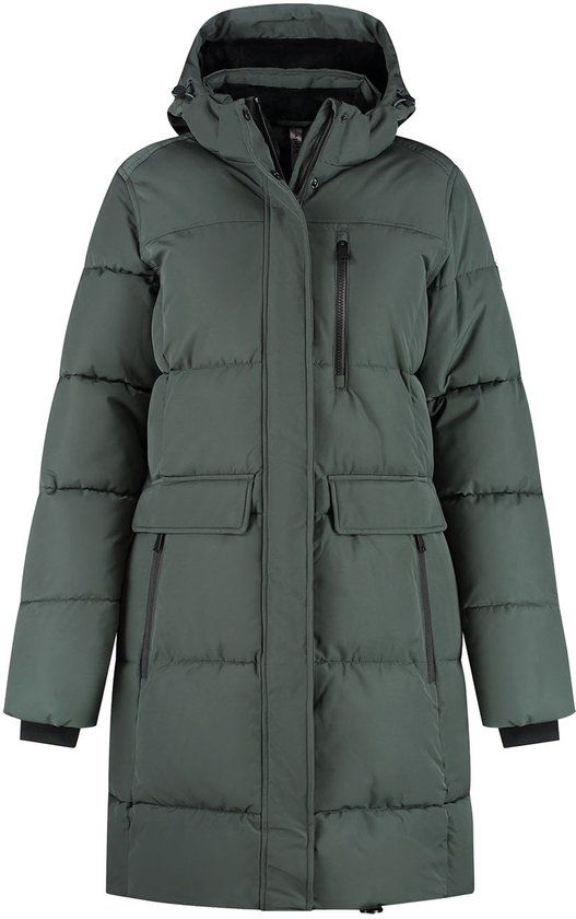 Kjelvik Marley Dames Outdoorjas - Green - Maat 44 - Herfst/Winter 2025