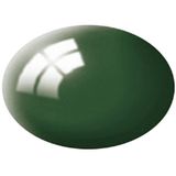 Revell Aqua Color peinture vert mousse (brillant) Code couleur : 62 Code couleur RAL : 6005 Boîte 18 ml