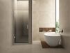 Wiesbaden Less nisdeur links 700 x 2000 x 8 mm nano spiegelrook- naar helder glas/geborsteld staal