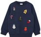s.Oliver Kerst Sweater met Borduursel - Geborsteld Binnenkind
