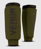 Venum VENUM-0481-200-S Scheenbeschermers, volwassenen, uniseks, kaki/zwart, S