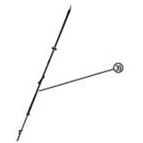 SHIMANO WH-S500-8D Rechterspaak 290 mm