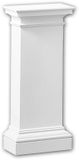 Profhome Decor Profhome Halve zuilen sokkel 118003 Zuil Sierelement Dorische stijl wit