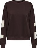 Only Trui Onlsweat L/s Back/sleeve Print Swt 15356793 Vineyard Wine/birch Flor Dames Maat - XL