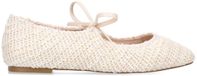 Sacha - Dames - Witte gevlochten ballerina's - Maat 37