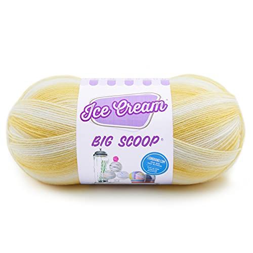 Lion Brand Yarn Ice Cream Big Scoop - Citroen Meringue