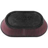 K&N Universeel filter - carbonvezel - 102mm aansluiting, 457mm x 254mm bodem, 349mm x 189mm top, 108mm hoogte (RP-6103)