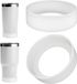 Sans marque Housse de bouteille d'eau en silicone - Protecteur de fond antidérapant - Lot de 2 - 20oz/30oz