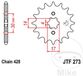 JT Sprockets JTF273.13 13T Stalen Voortandwiel