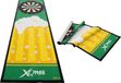 Merkloos Bier Tapis de sol avec motif bière et dos en mousse, dimensions 80x237 cm