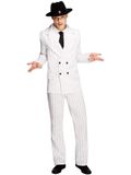 Smiffys Gangster Fever kostuum wit jasje broek stropdas S