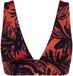 Triumph Red Label Summer Palm Bustier Bikini Top Dames Bruin Gebloemd Maat 40C