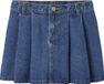 Vertbaudet Meisjesplooirok van jeans stone
