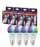 OSRAM SMART LED-ampoule A60, E27, 9W ZigBee 3.0, RGBW, 4-Pack