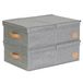 LOVE IT STORE IT Premium opbergdoos met deksel M, grijs, set van 2