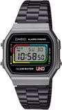 Casio Collection Vintage A168WEUC-1AER Horloge - Staal - Zwart - Ø 35 mm